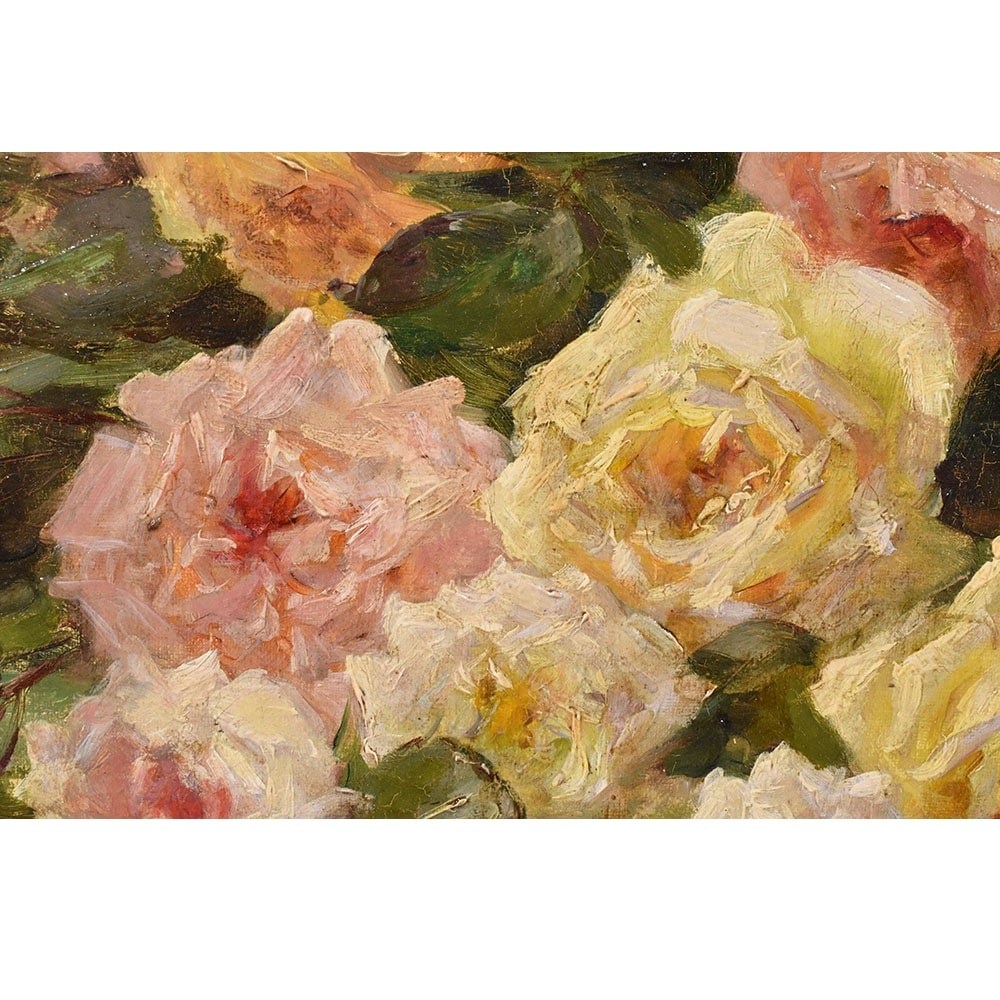 QF588 1 antique rose oil painting of flowers still life XIX.jpg